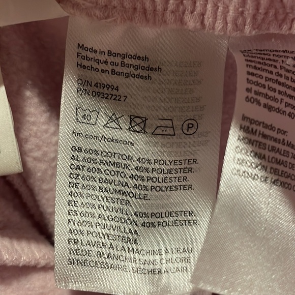 Pink H & M Sweatpants size small - Picture 5 of 5